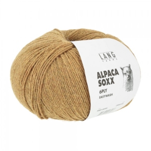 Lang Yarns Alpaca Soxx 6 Fils - Pelote de 150 gr - Coloris 0050 Laiton Mélangé