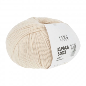 Lang Yarns Alpaca Soxx 6 Fils-6 Ply - Pelote de 150 gr - Coloris 0002 Crème