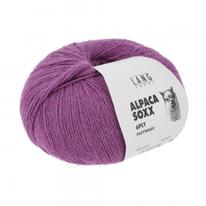 Lang Yarns Alpaca Soxx 6 Fils-6 Ply - Pelote de 150 gr - Coloris 0065 Pink Mélange