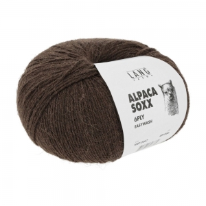 Lang Yarns Alpaca Soxx 6 Fils-6 Ply - Pelote de 150 gr - Coloris 0067 Marron