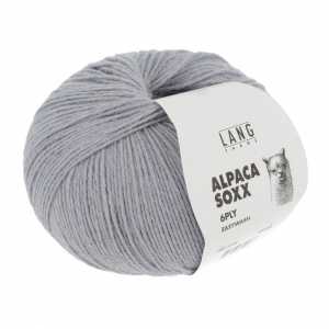 Lang Yarns Alpaca Soxx 6 Fils-6 Ply - Pelote de 150 gr - Coloris 0120 Bleu Clair Mélangé