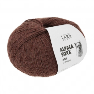 Lang Yarns Alpaca Soxx 6 Fils-6 Ply - Pelote de 150 gr - Coloris 0167 Cannelle Mélange