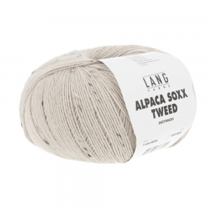 Lang Yarns Alpaca Soxx Tweed - Pelote de 100 gr - Coloris 0026 Sable