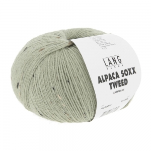 Lang Yarns Alpaca Soxx Tweed - Pelote de 100 gr - Coloris 0097 Olive