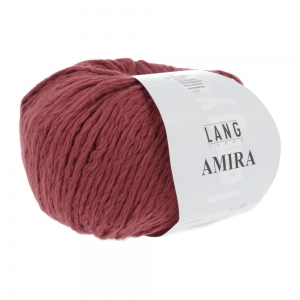 Lang Yarns Amira - Pelote de 50 gr - Coloris 0063 Rouge Foncé