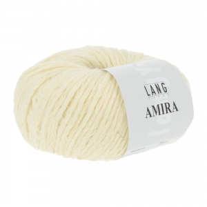 Lang Yarns Amira - Pelote de 50 gr - Coloris 0113 Jaune Pâle