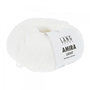 Lang Yarns Amira Light - Pelote de 50 gr - Coloris 0001 Blanc