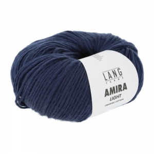 Lang Yarns Amira Light - Pelote de 50 gr - Coloris 0035 Bleu Marine