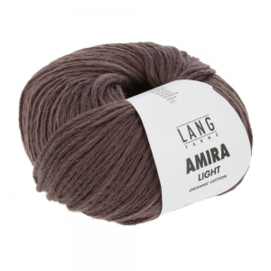 Lang Yarns Amira Light - Pelote de 50 gr - Coloris 0068 Marron Foncé