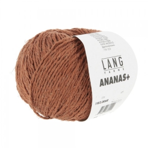 Lang Yarns Ananas+ - Pelote de 50 gr - Coloris 0068 Marron