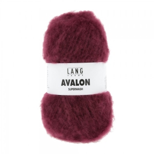 Lang Yarns Avalon - Pelote de 50 gr - Coloris 0062 Rouge Vin