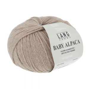 Lang Yarns Baby Alpaca - Pelote de 50 gr - Coloris 0026 Sable Mélangé