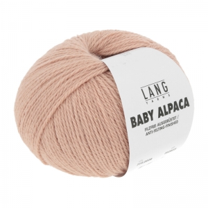 Lang Yarns Baby Alpaca - Pelote de 50 gr - Coloris 0028 Saumon