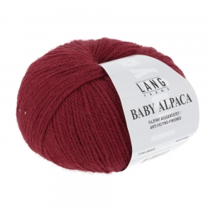 Lang Yarns Baby Alpaca - Pelote de 50 gr - Coloris 0060 Rouge