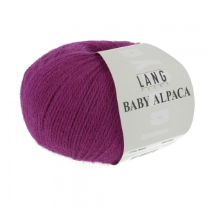 Lang Yarns Baby Alpaca - Pelote de 50 gr - Coloris 0066 Fuchsia