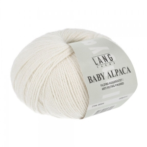 Lang Yarns Baby Alpaca - Pelote de 50 gr - Coloris 0094 Écru