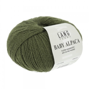 Lang Yarns Baby Alpaca - Pelote de 50 gr - Coloris 0098 Olive