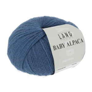 Lang Yarns Baby Alpaca - Pelote de 50 gr - Coloris 0110 Bleu Acier
