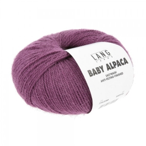 Lang Yarns Baby Alpaca - Pelote de 50 gr - Coloris 0180 Prune