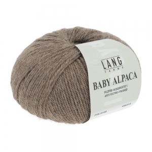 Lang Yarns Baby Alpaca - Pelote de 50 gr - Coloris 0196 Marron Clair