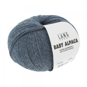 Lang Yarns Baby Alpaca - Pelote de 50 gr - Coloris 0233 Jeans Clair Mélangé