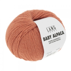 Lang Yarns Baby Alpaca - Pelote de 50 gr - Coloris 0259 Orange