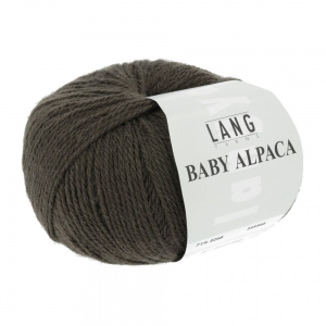 Lang Yarns Baby Alpaca - Pelote de 50 gr - Coloris 0268 Marron Foncé
