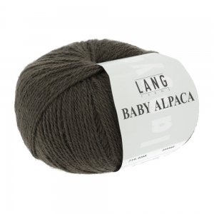 Lang Yarns Baby Alpaca - Pelote de 50 gr - Coloris 0268 Marron Foncé