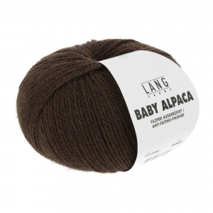 Lang Yarns Baby Alpaca - Pelote de 50 gr - Coloris 0368 Chocolat