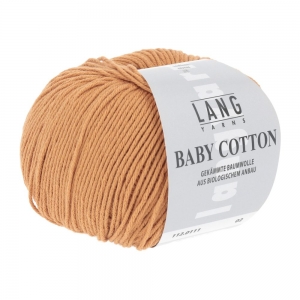 Lang Yarns Baby Cotton - Pelote de 50 gr - Coloris 0111 Cognac