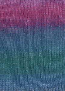 Lang Yarns Baby Cotton Color - Pelote de 50 gr - Coloris 0013 Rouge/Vert