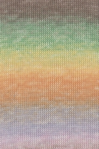 Lang Yarns Baby Cotton Color - Pelote de 50 gr - Coloris 0152 Vert/Jaune/Marron