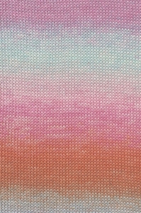 Lang Yarns Baby Cotton Color - Pelote de 50 gr - Coloris 0153 Rose/Menthe/Orange