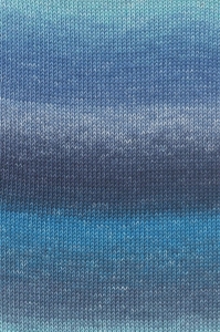 Lang Yarns Baby Cotton Color - Pelote de 50 gr - Coloris 0206 Bleu/Bleu Clair