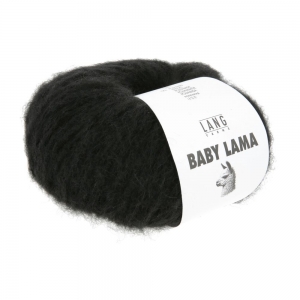 Lang Yarns Baby Lama - Pelote de 50 gr - Coloris 0004 Noir