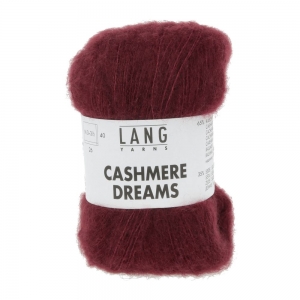 Lang Yarns Cashmere Dreams - Pelote de 25 gr - Coloris 0064 Bordeaux
