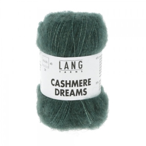 Lang Yarns Cashmere Dreams - Pelote de 25 gr - Coloris 0118 Vert Bouteille