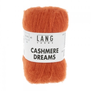 Lang Yarns Cashmere Dreams - Pelote de 25 gr - Coloris 0159 Orange