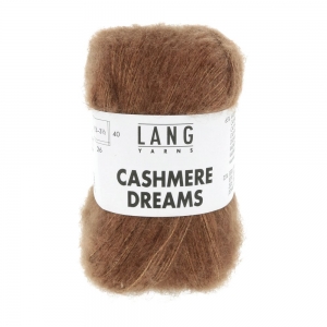 Lang Yarns Cashmere Dreams - Pelote de 25 gr - Coloris 0168 Marron