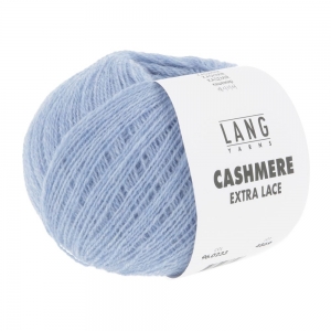 Lang Yarns Cashmere Extra Lace - Pelote de 25 gr - Coloris 0233 Jeans Clair Mélangé
