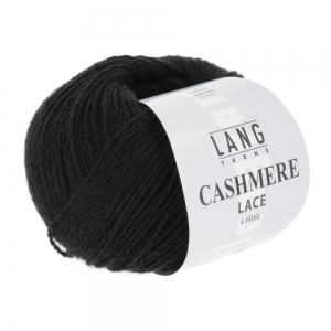 Lang Yarns Cashmere Lace - Pelote de 25 gr - Coloris 0004 Noir