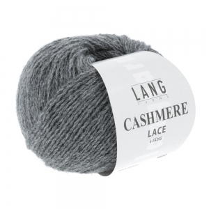 Lang Yarns Cashmere Lace - Pelote de 25 gr - Coloris 0005 Gris Foncé