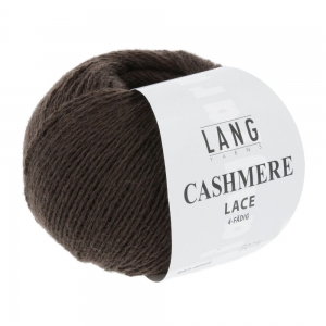 Lang Yarns Cashmere Lace - Pelote de 25 gr - Coloris 0068 Marron Foncé