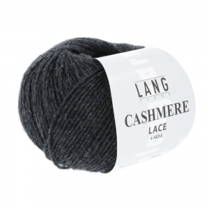Lang Yarns Cashmere Lace - Pelote de 25 gr - Coloris 0070 Anthracite