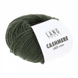 Lang Yarns Cashmere Lace - Pelote de 25 gr - Coloris 0118 Vert Foncé
