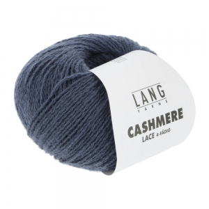 Lang Yarns Cashmere Lace - Pelote de 25 gr - Coloris 0234 Bleu Marine Mélangé