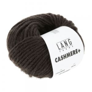 Lang Yarns Cashmere+ - Pelote de 25 gr - Coloris 0068 Marron Foncé Mélangé