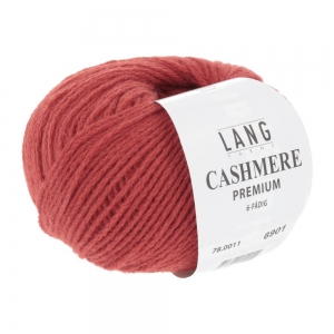 Lang Yarns Cashmere Premium - Pelote de 25 gr - Coloris 0011 Rouge Brique