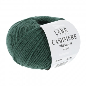 Lang Yarns Cashmere Premium - Pelote de 25 gr - Coloris 0018 Vert Foncé