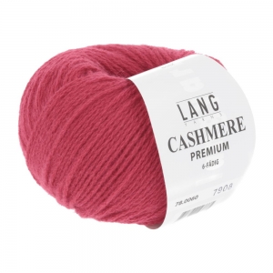 Lang Yarns Cashmere Premium - Pelote de 25 gr - Coloris 0060 Rouge